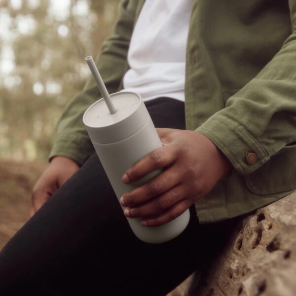 Fellow Carter Cold Tumbler held while hiking