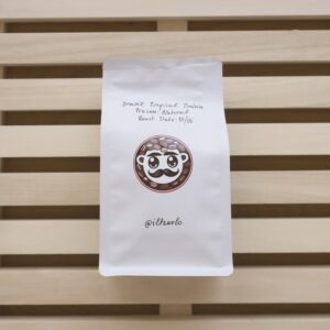 Top view of a coffee bag containing Brazil Tropical Bahia